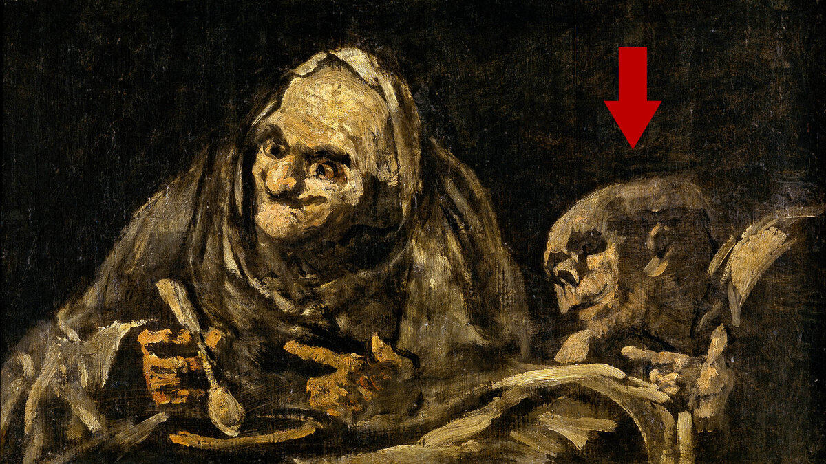 Франсиско Гойя "Два старика едят суп", 1819-1823