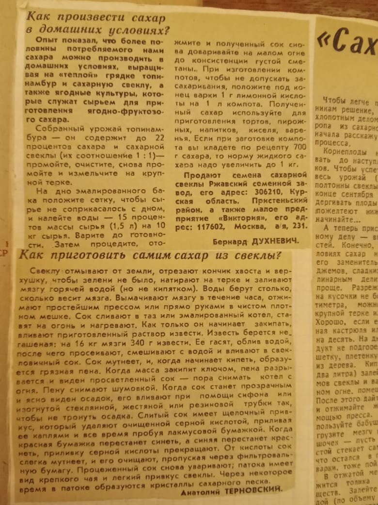 Рецепты из 90-х. Вырезки из газет тех лет | Давно живу | Дзен