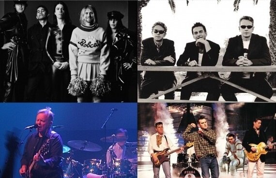 На фото: Nirvana, Depeche Mode, New Order, The Smiths