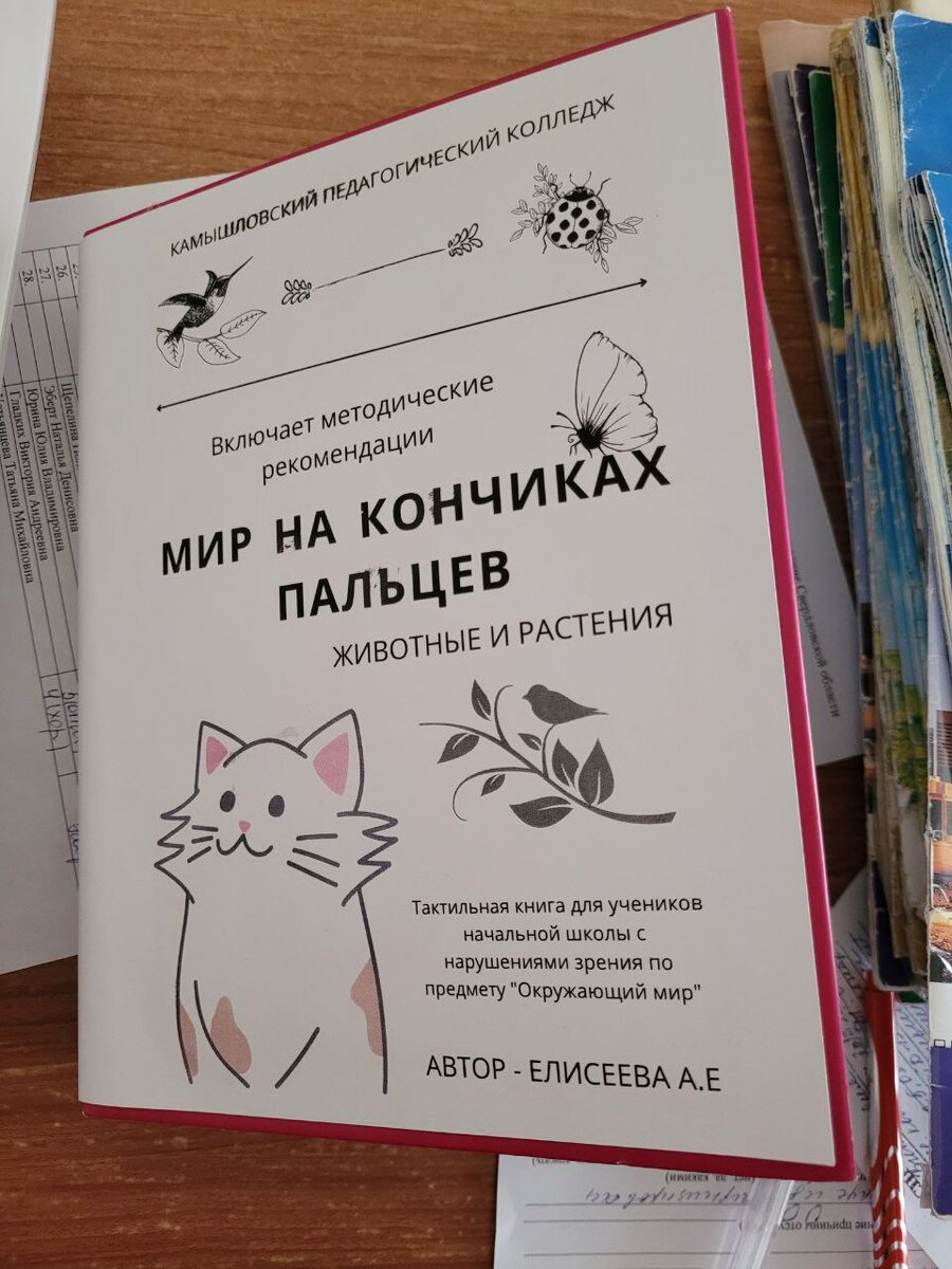 Под продуктом проектной деятельности принято подразумевать конкретный результат выполненной работы.
Название книги: "Мир на кончиках пальцев"