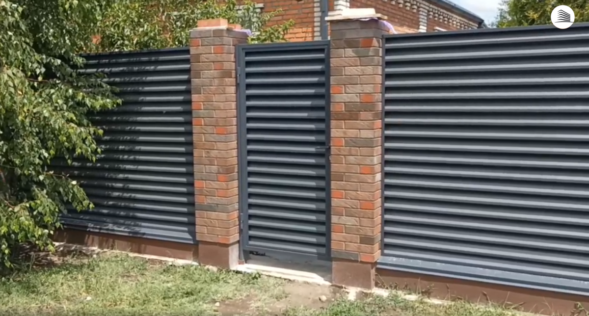 Готовый забор-жалюзи