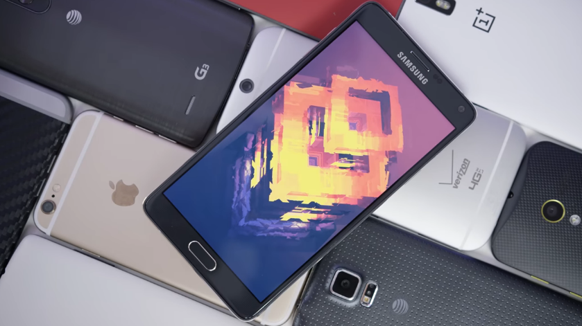 Samsung galaxy note 4 frontside view image