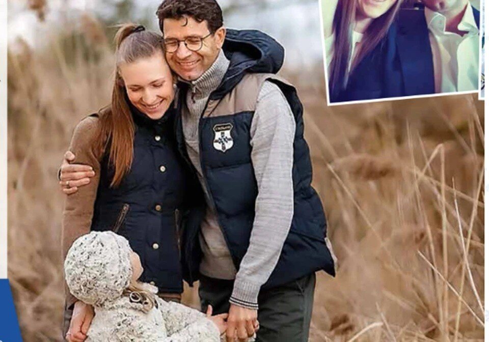     Дарья Домрачева с мужем Уле-Эйнаром Бьорндаленом сейчас заняты самым важным делом их жизни - воспитанием дочки Ксении. Фото из журнала НОК TEAM BY