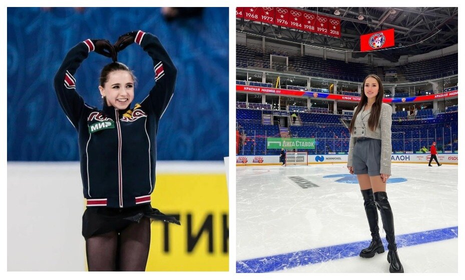    Камила Валиева и Алина Загитова выбраны капитанами команд Кубка Первого канала. Фото: соцсети Камилы Валиевой и Алины Загитовой