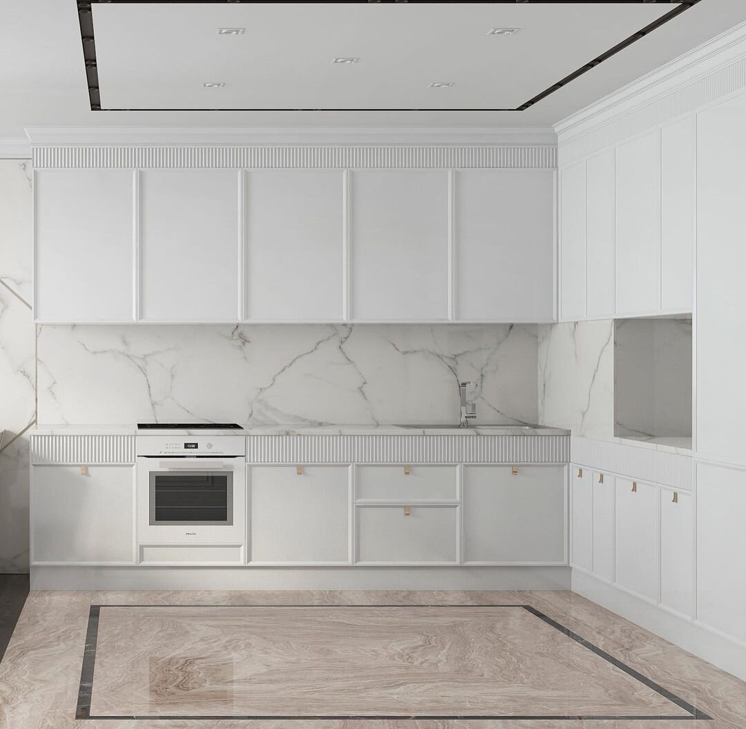 Кухня - столовая в квартире 94 м2, Санкт-Петербург