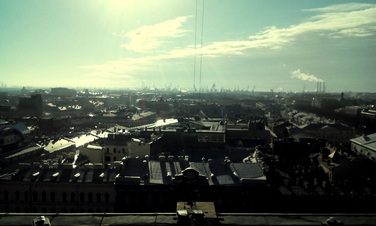 Вид с колоннады Исаакиевского собора