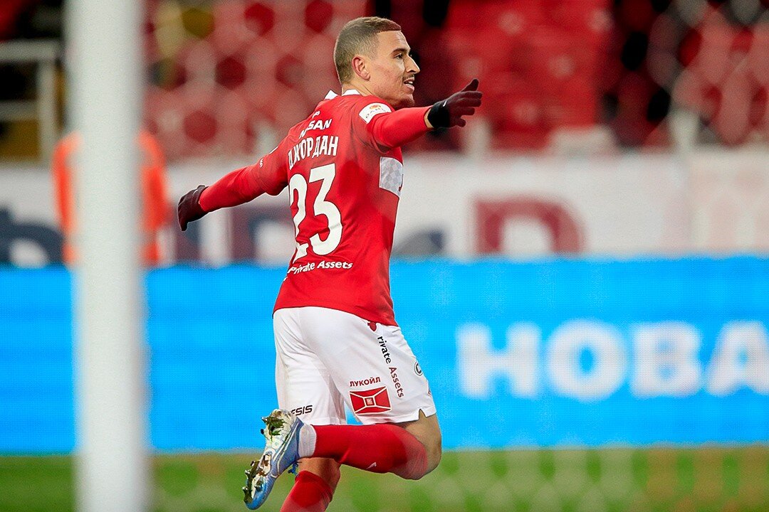 Джордан Ларссон. Фото официального сайта ФК Спартак Москва.