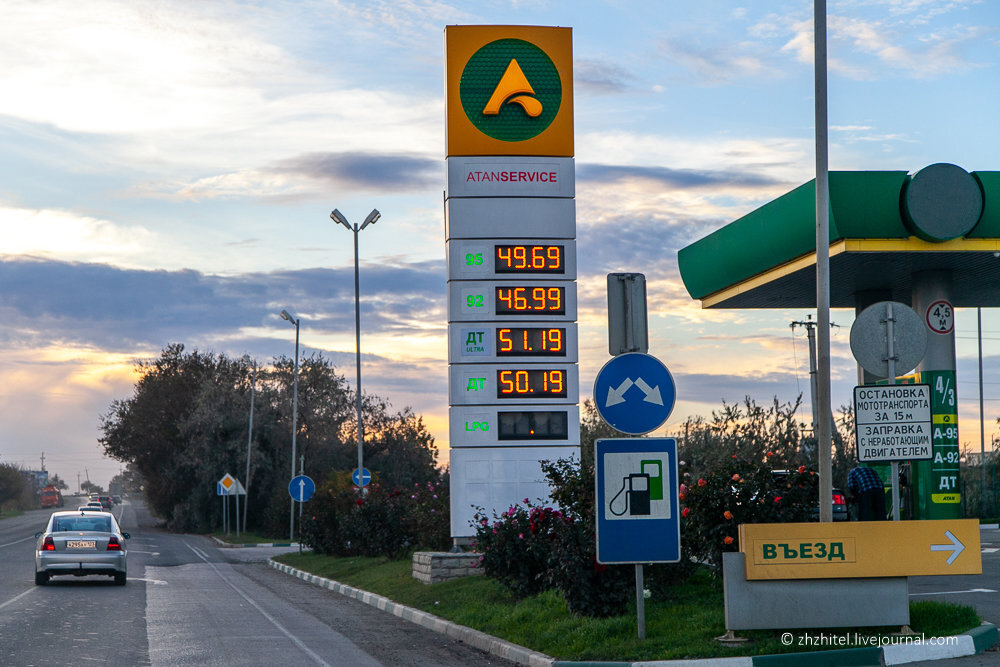 Цены на бензин в Крыму. Осень 2018 года