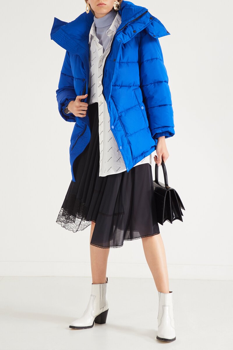 Balenciaga - Синяя стеганая куртка