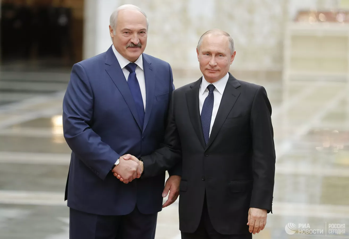 Президент РФ Владимир Путин и президент Белоруссии Александр Лукашенко / РИА Новости / Михаил Метцель