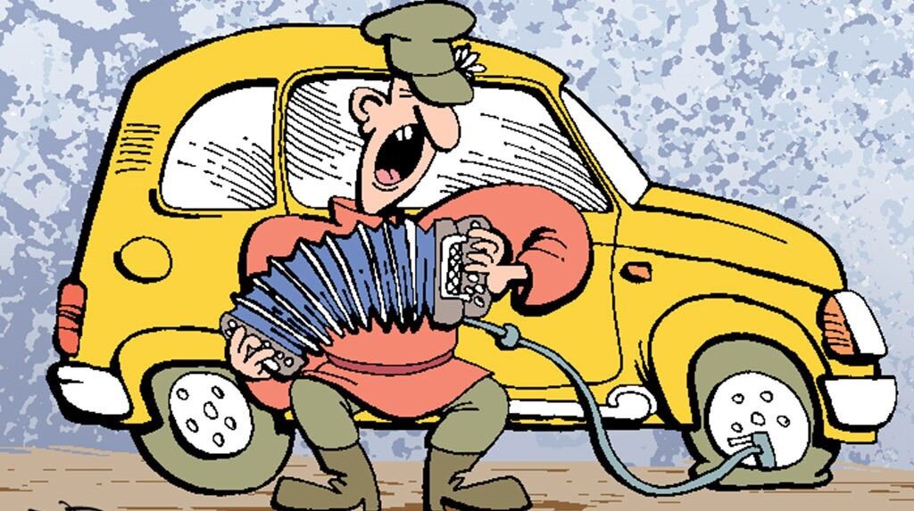 Карикатура из открытого бесплатного источника в Интернете. 