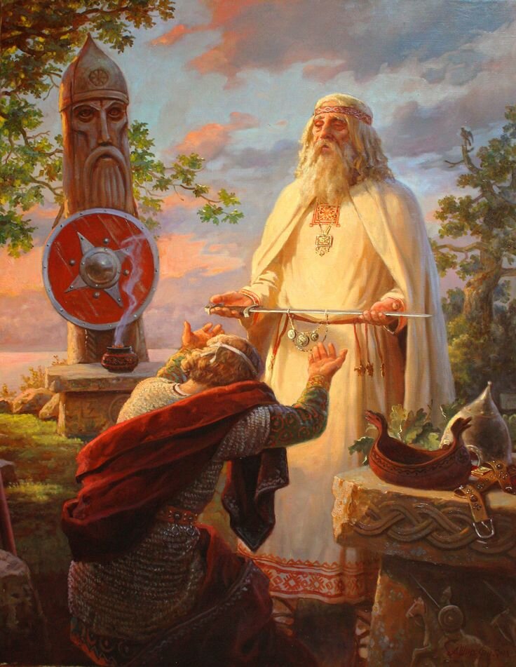 "Благословение ратника". Автор: А. А. Шишкин.