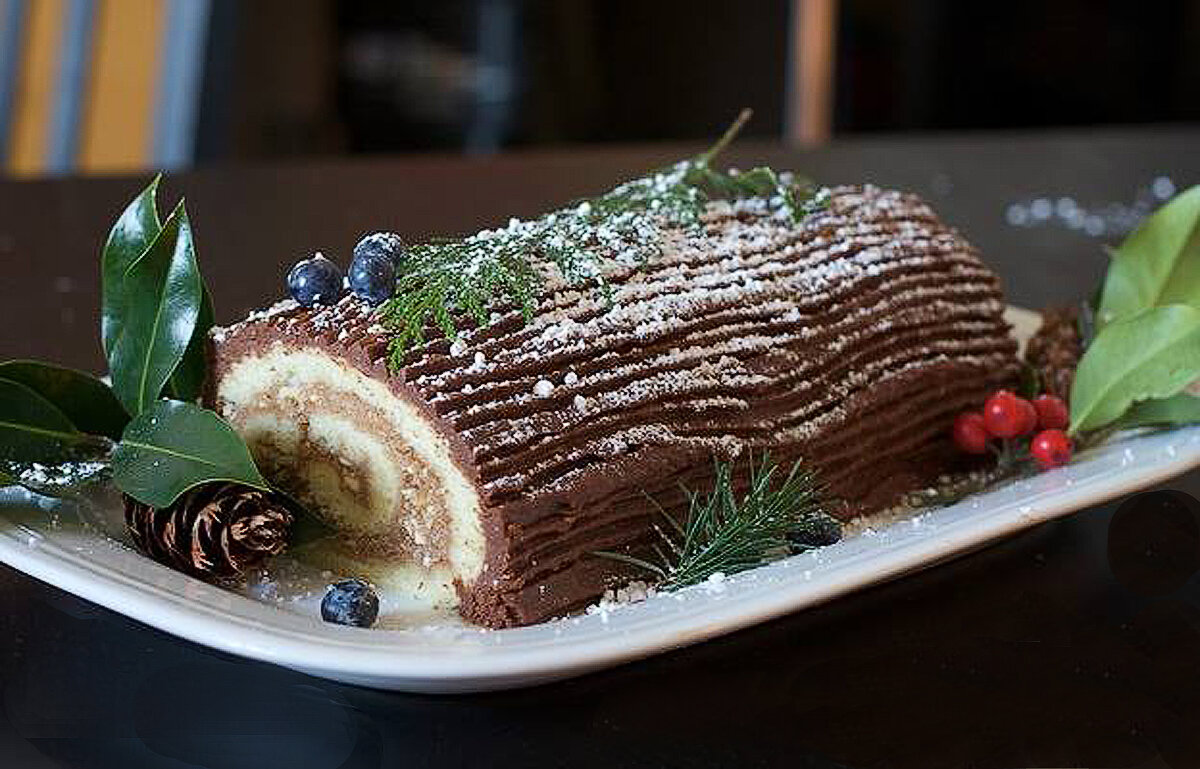 Bûche de noël Рождественское полено