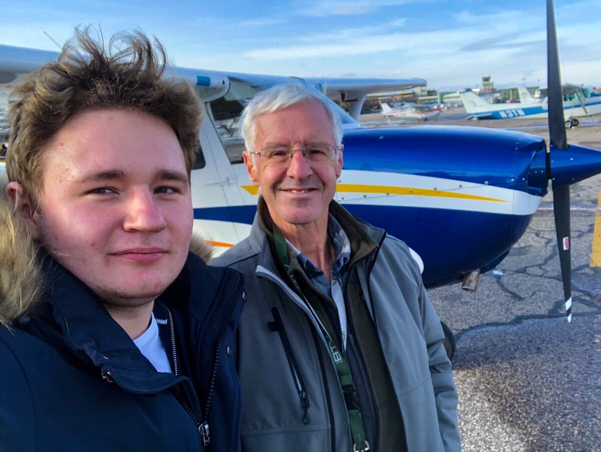 Я и мой инструктор.