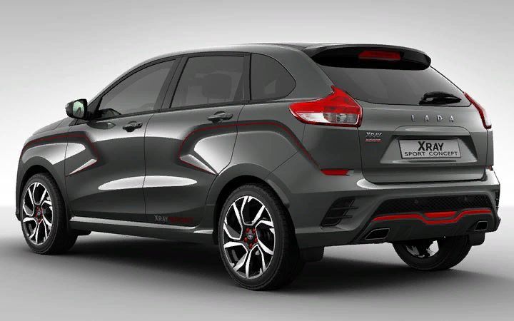 Вид сзади Xray Sport
