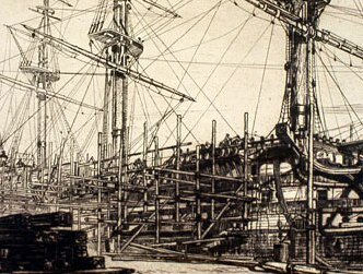 Рисунок строительства "Виктории".