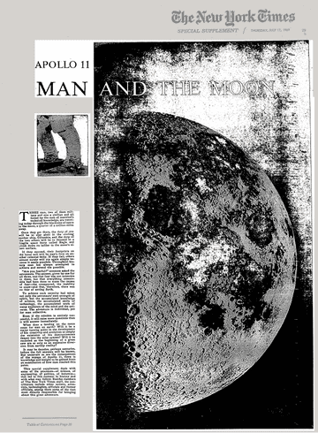  APOLLO 11 MAN AND THE MOON - The New York Times
