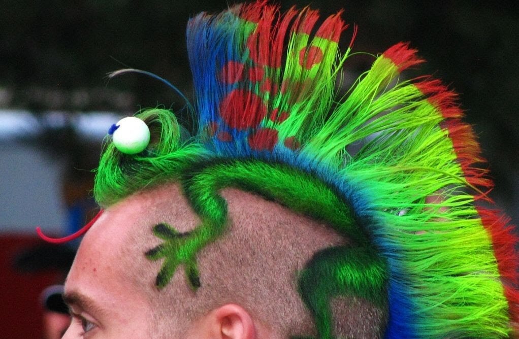 Цветная прическа от самых креативных