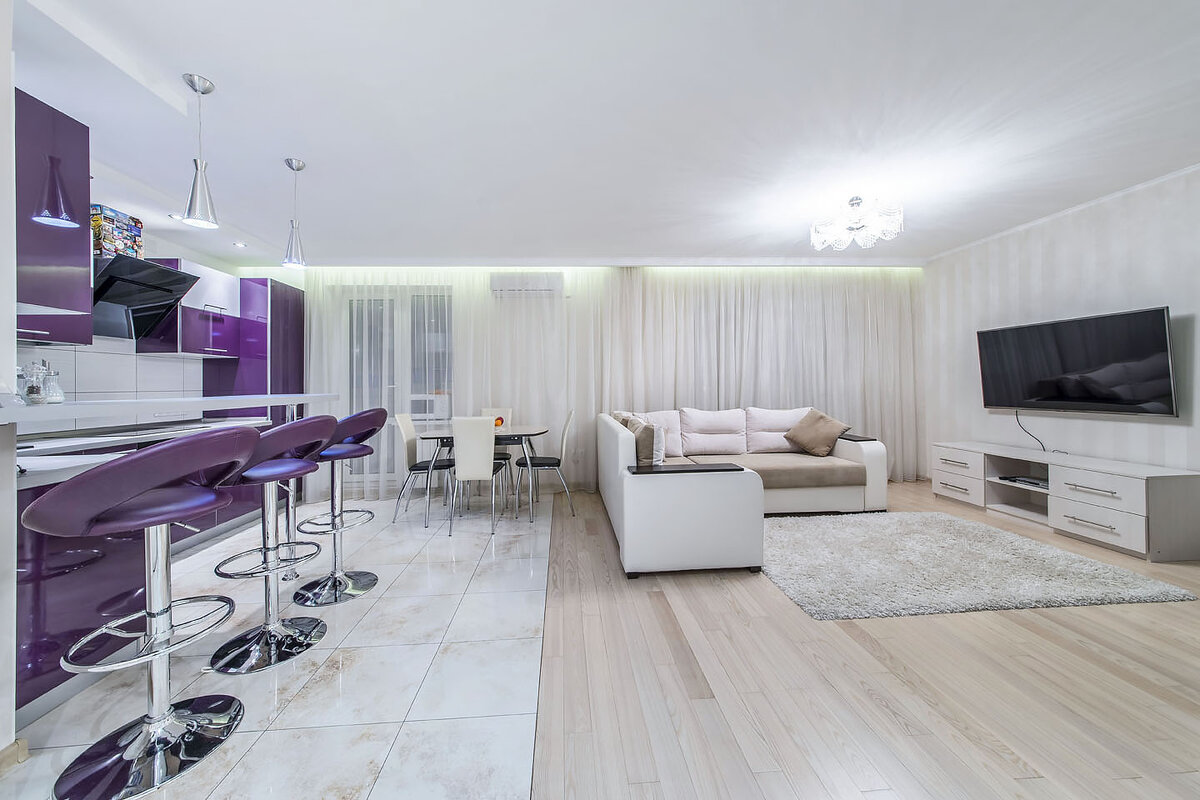 Пример интерьерной съёмки одного из объектов на профессиональную технику. 