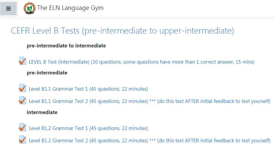 Тесты находятся на сайте https://gym.englishlab.net - доступ на 4 месяца с диагностикой ответов и рекомендациями стоит EUR 30.24 per level, оплатить можно по PayPal https://englishlab.net/pricelist/ До внесения оплаты следует написать на lessons@englishlab.net, сообщив о том, тесты какого уровня вас интересуют. 