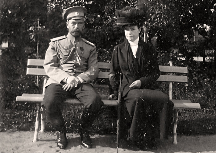 Мария Фёдоровна с Николаем II