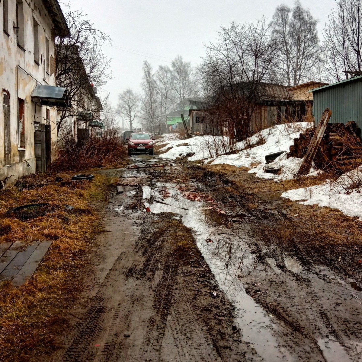 фото грязной деревни