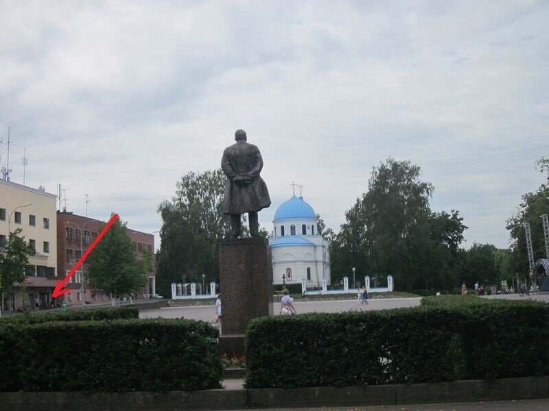 Красной стрелкой показана единственная в Приозерске на лето 2018 года, современная кофейня.