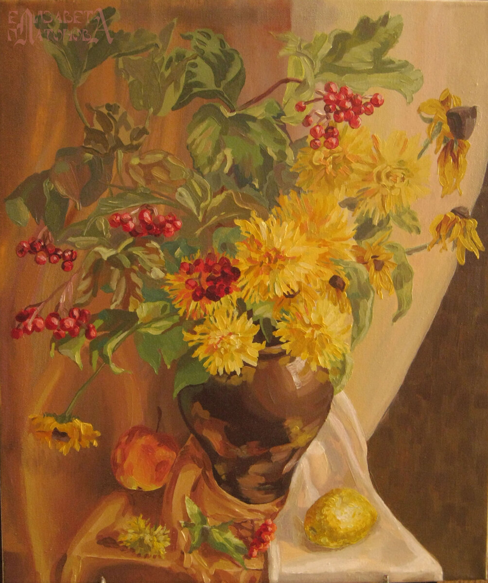 Автор картины и фото Платонова Елизавета. Работа написана на холсте натянутом на деревянный подрамник художественными масляными красками, 50х60 см.