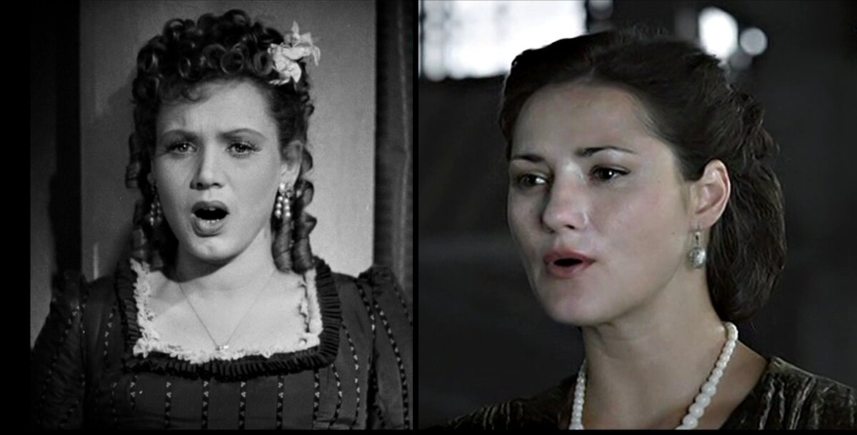 Кадр из фильма "Парень из нашего города" 1942 года и кадр из фильма "Танкист" 2016 года