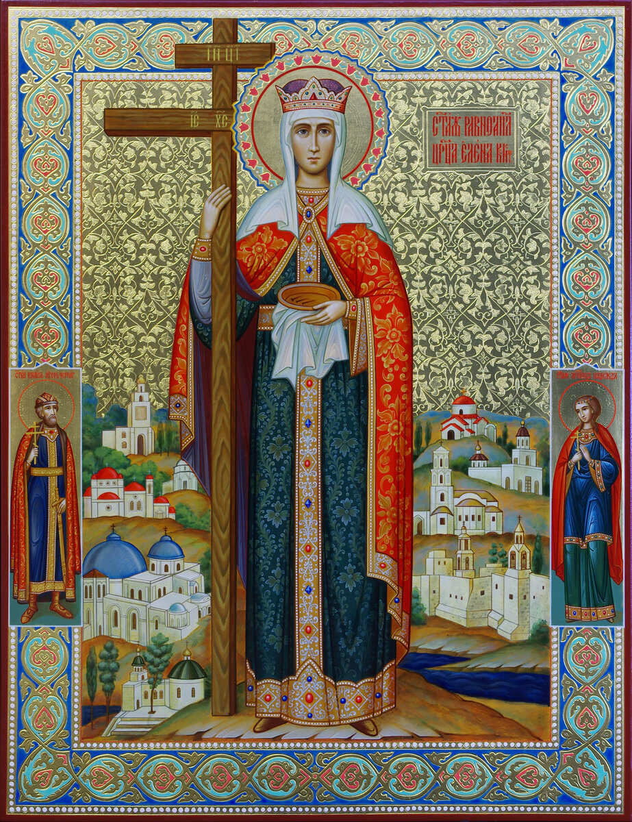 Святая Елена. Работа мастеров мастерской "Палехский Иконостас"