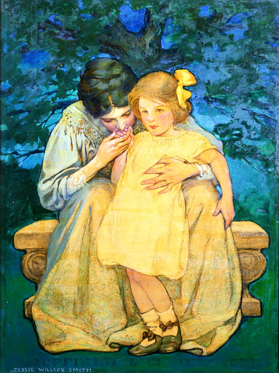 Джесси Уиллкокс Смит «Мать и дитя», 1908 (www.1000museums.com)