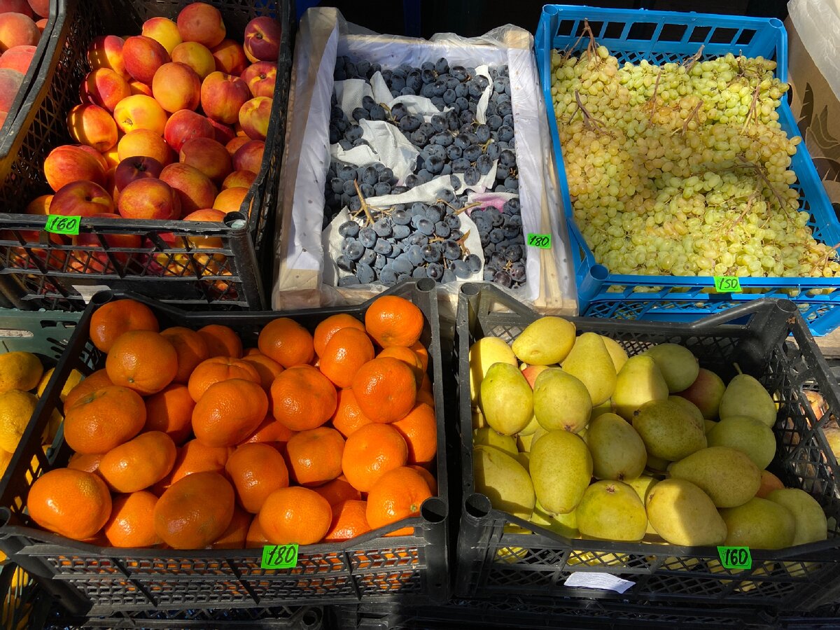 Абхазия 2020. Цены на овощи и фрукты в сентябре. Все привозное, невкусное и дороже, чем в Москве
