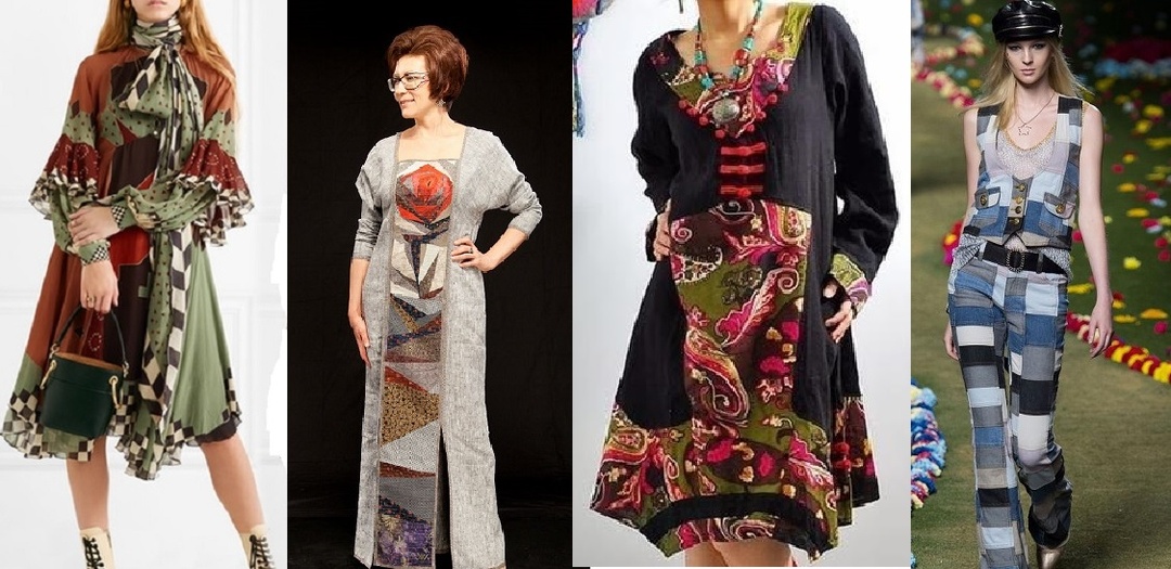 Стиль пэчворк: эффектная одежда для полных женщин и стройных дам любого возраста и образа жизни