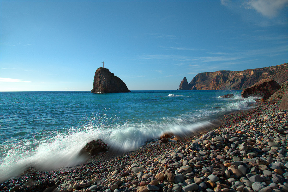 черный пляж в крыму