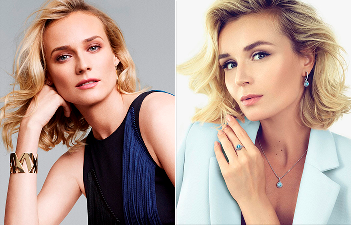 Полина Гагарина и Дайан Крюгер