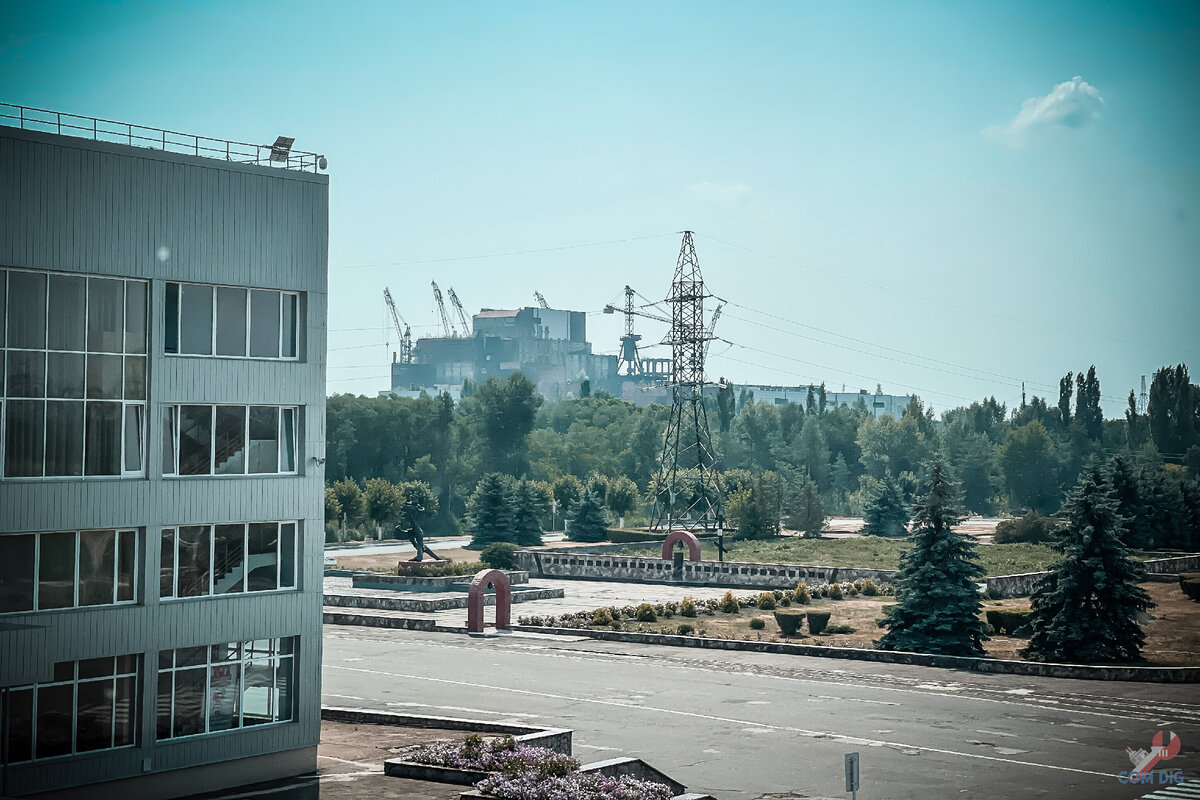 Территория ЧАЭС. 