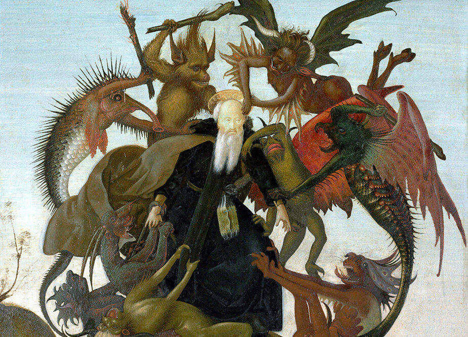 Микеланджело Буанаротти. Мучения святого Антония, фрагмент.