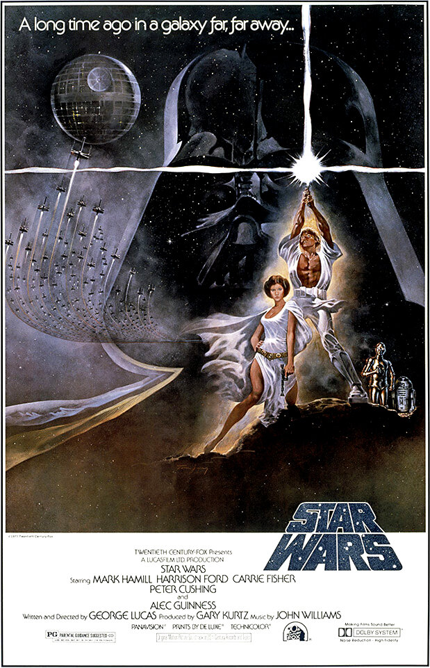 Постер к "Звездным войнам", Стиль А, художник Том Юнг (Lucasfilm)