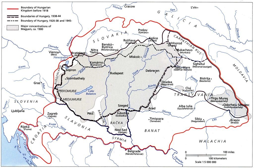 Великая венгрия карта