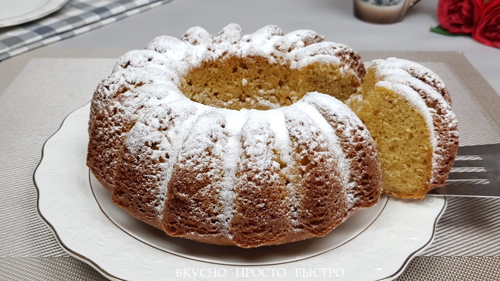 Кекс к чаю - рецепт на канале Вкусно Просто Быстро