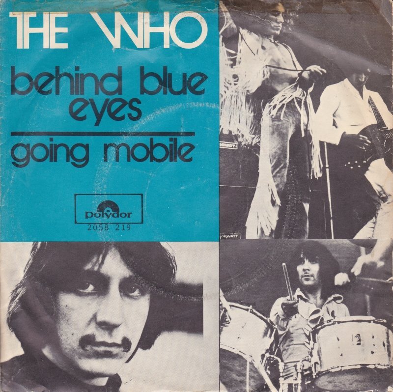 Обложка нидерландского издания сингла "Behind Blue Eyes" английской рок-группы The Who