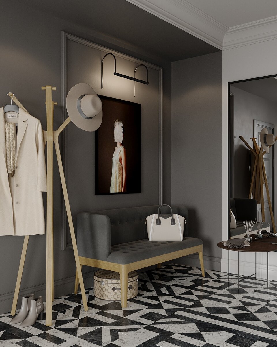 Компактный диван Edda с обивкой в тон стен