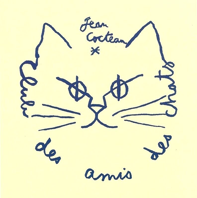 Жан Кокто: эмблема «Клуба друзей кошек»