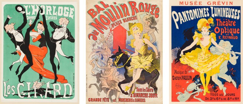 Плакаты, созданные Жюлем Шере (Ateliers Chéret)
