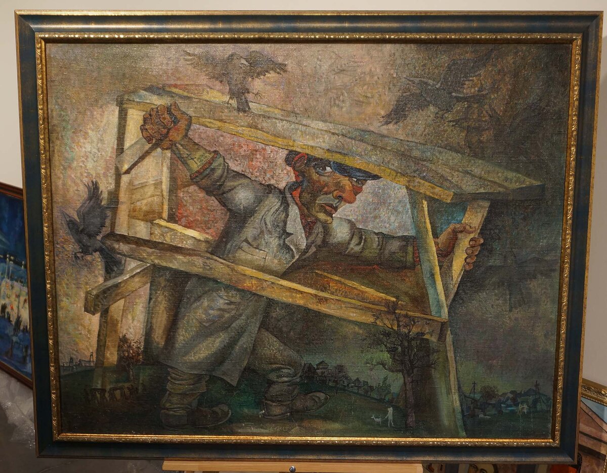 Харасов Анас "Да, дойдёт идущий" 85х108 хм двп 1993 г  
#ХарасовАнас
#евгенийройзман
#выбралдорогунесворачивай 
#евгенийройзман
#выбралдорогунесворачивай Анас Амирович Харасов родился в 1953 г.