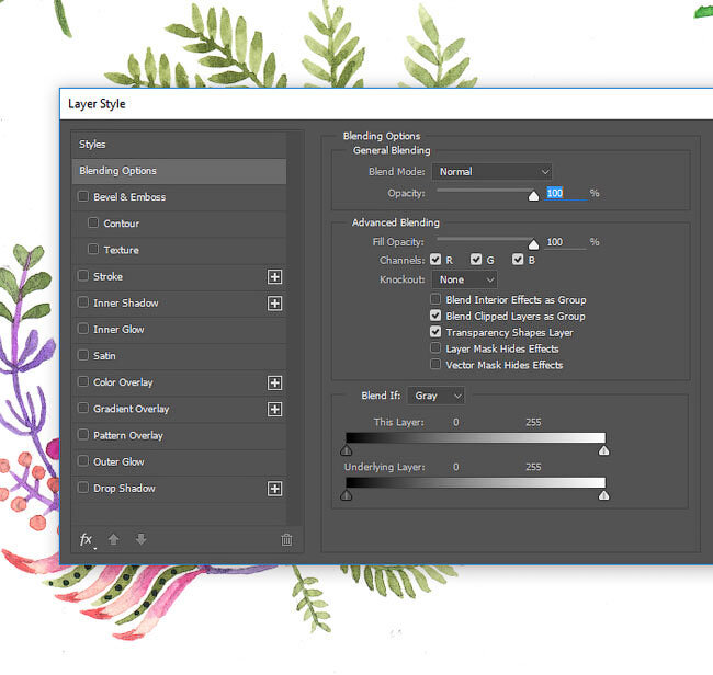 Blend option. Как быстро удалить белый фон в фотошопе. как удалить в фотошопе работу. blend clipped layers as group.