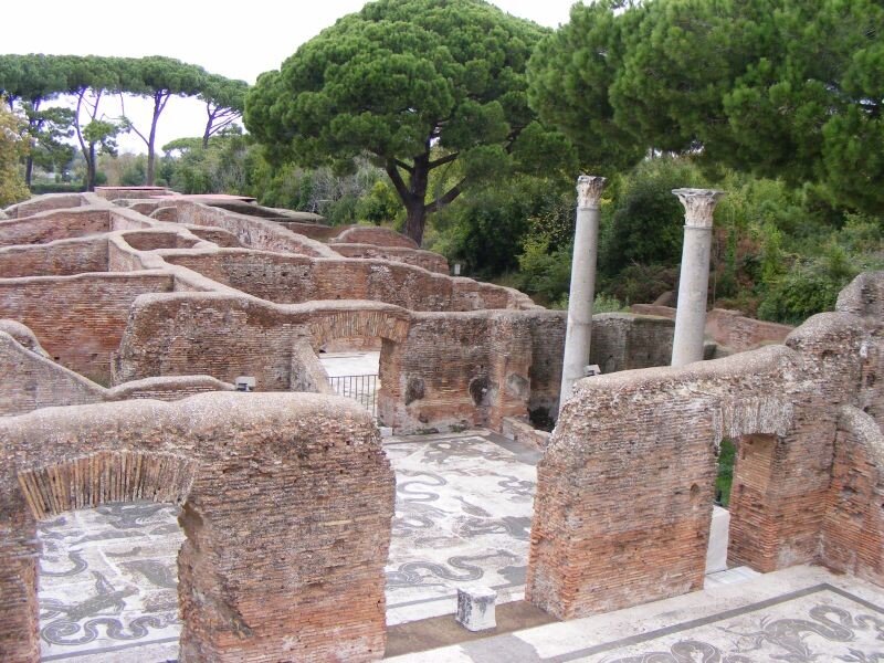 Развалины древнеримского города в области Лацио, 4 в до н.э. 