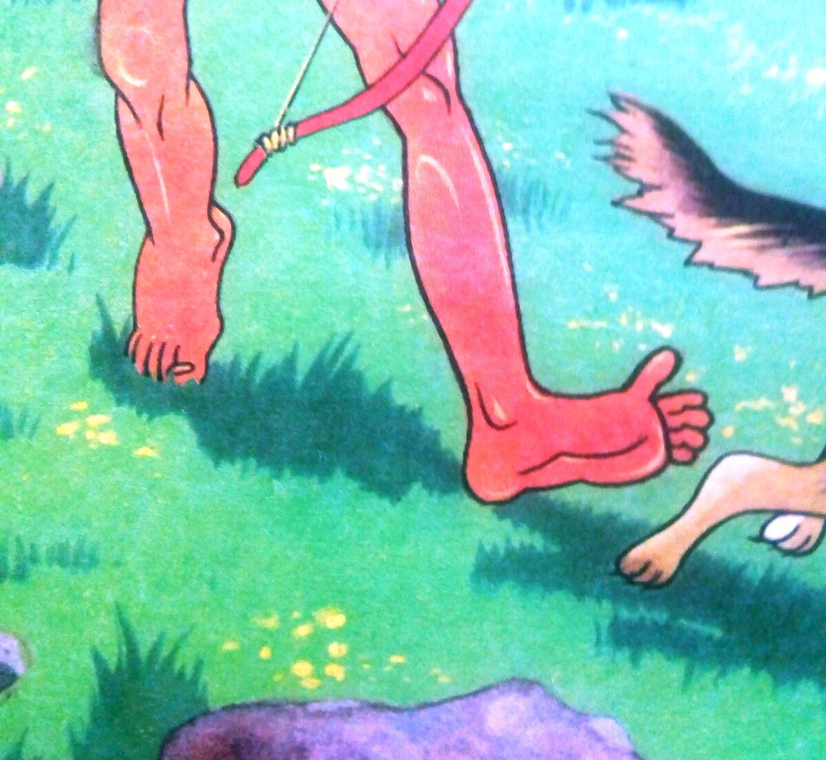 Это здоровые стопы. Картинка из детской книжки.