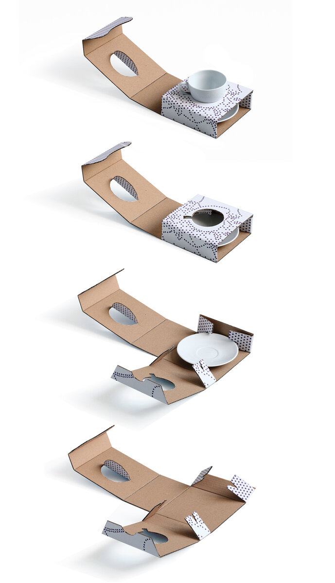 Первый вариант - блюдце крепится в четырех точках боковыми клапанами.