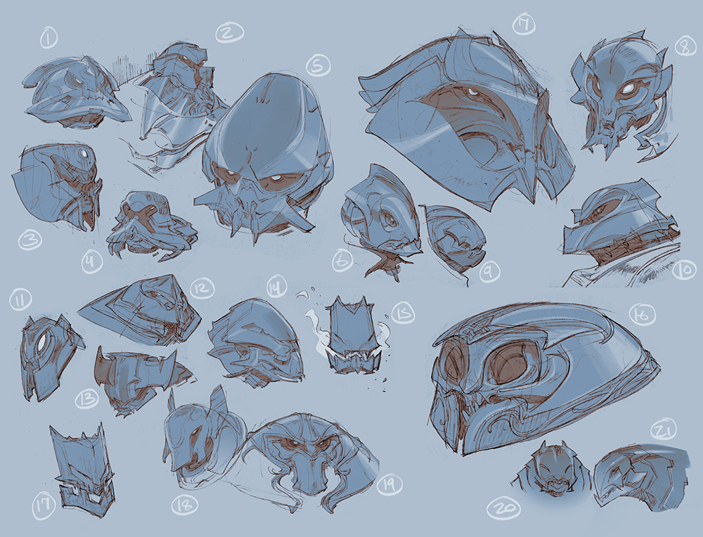 Рисунки в портфолио концепт-артиста Пола Ричардса
